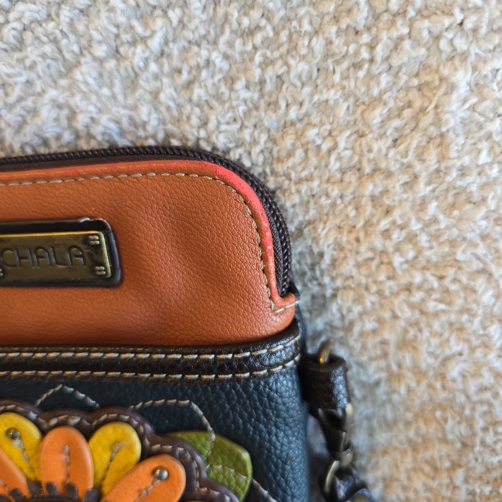 Chala Cellphone Purse Bag Crossbody Sunflower Bee Adjustable Convertible Strap - Picture 12 of 13